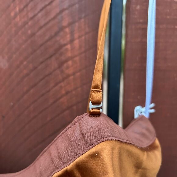 NWT Reformation Landen Silk Dress — Copper - Size 6 - Picture 8 of 9